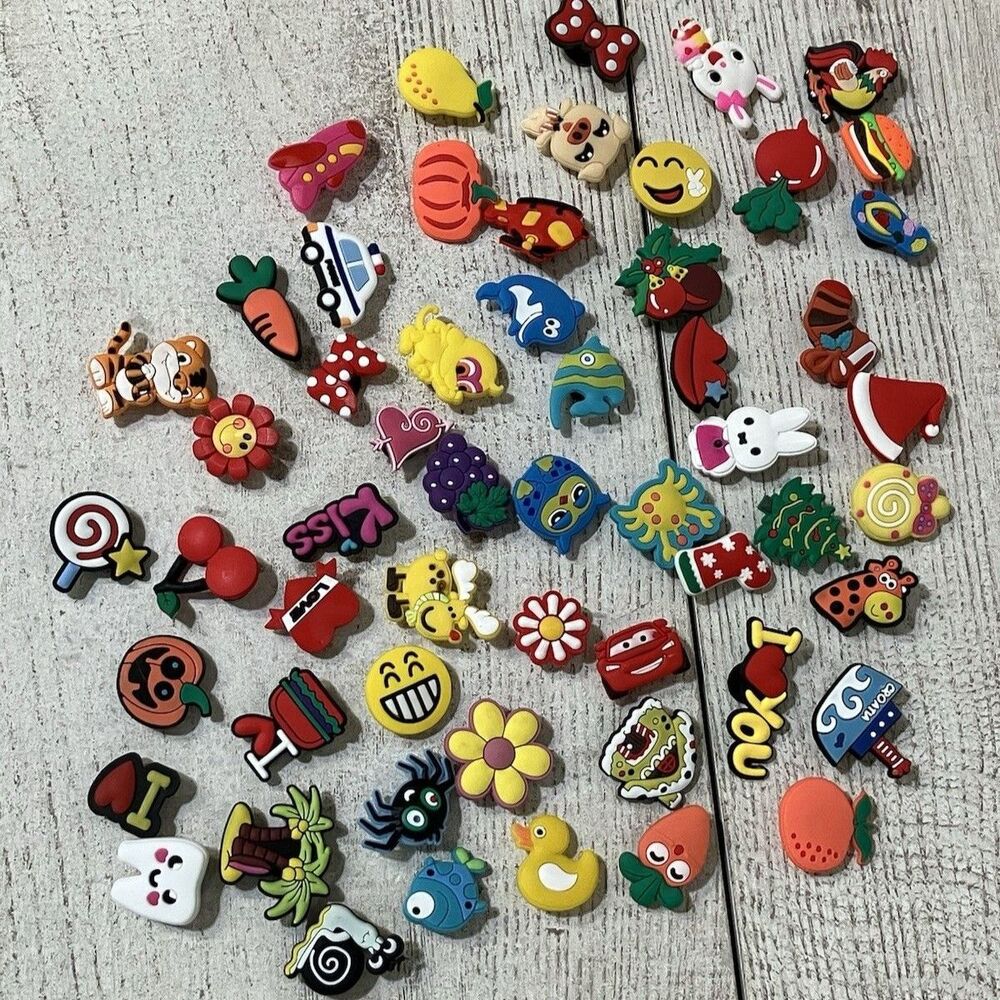 jibbitz Variety charms for crocs Huge Lot of 56 Occasions Holiday Shoes Jibbits